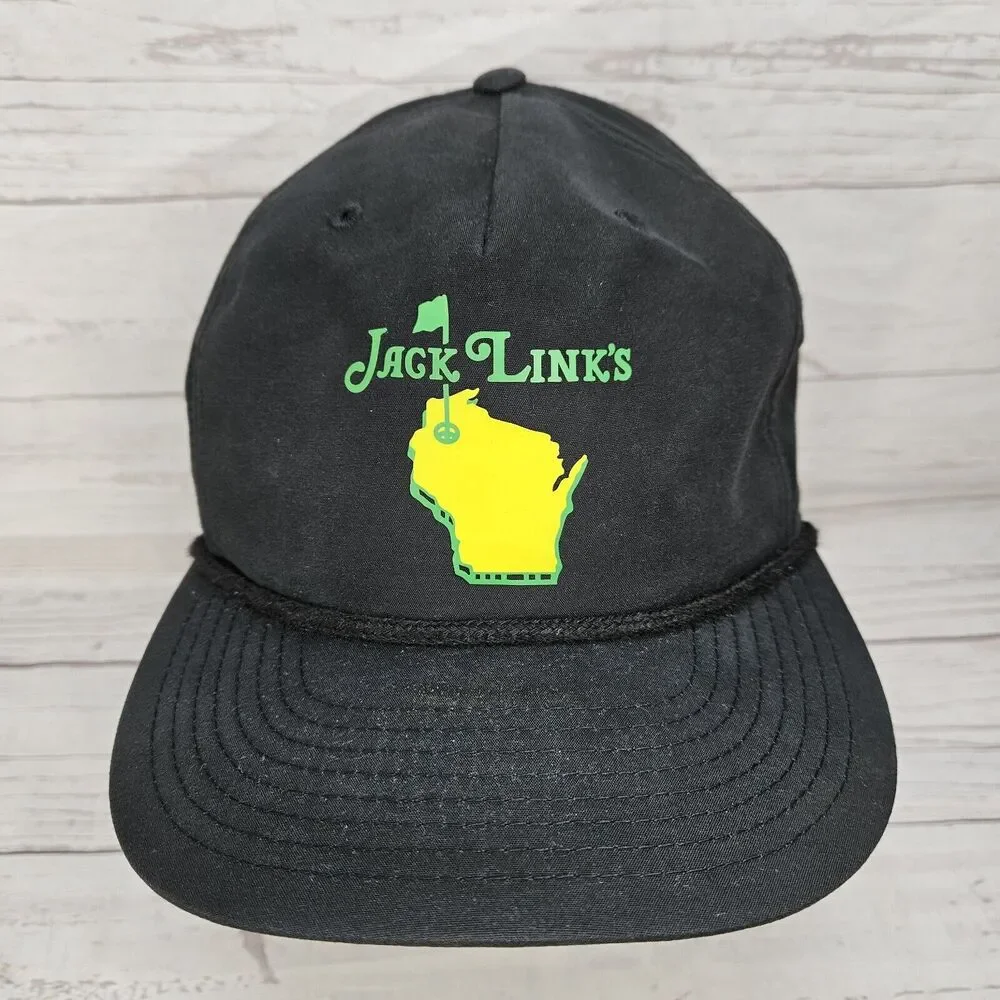 Jack Link's Golf Tournament Wisconsin Richardson Snapback Hat Black